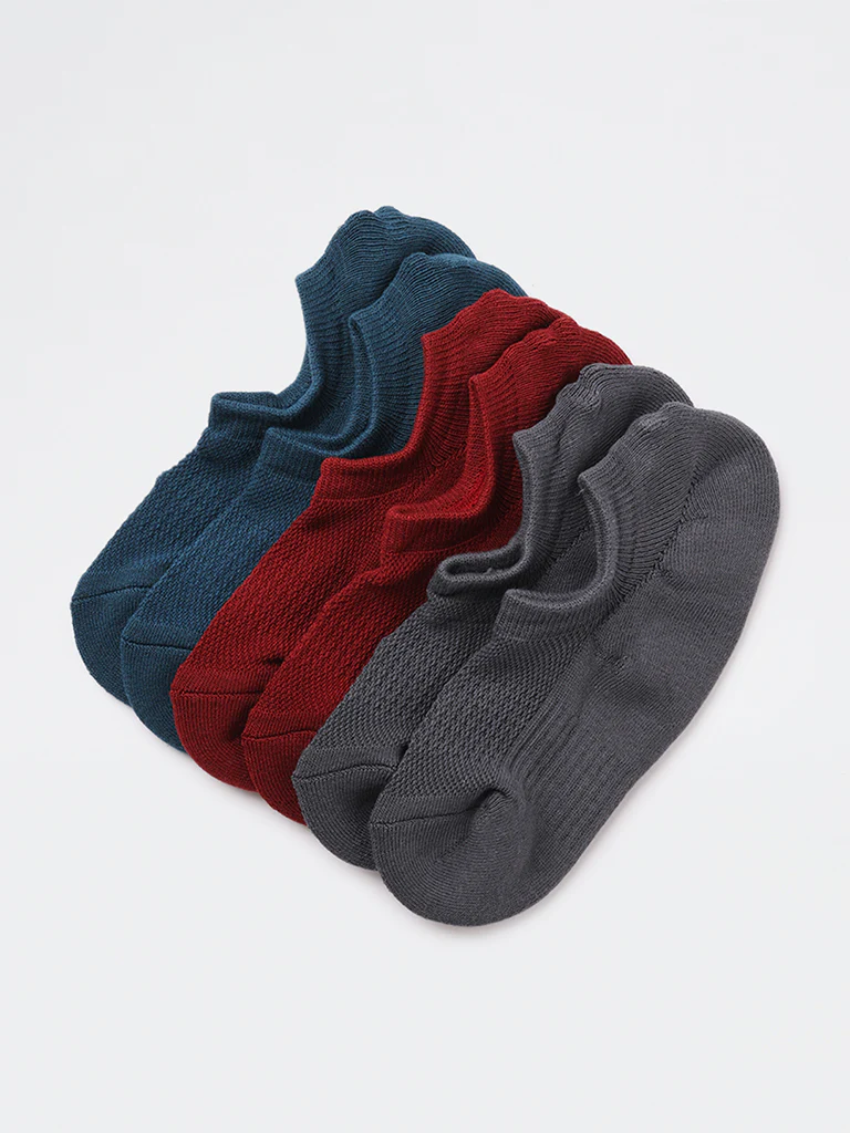WES Lounge Multicolour Cotton-Blend Socks - Pack of 3 - Image 2