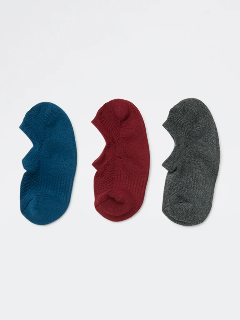 WES Lounge Wine Cotton-Blend Socks - Pack of 3