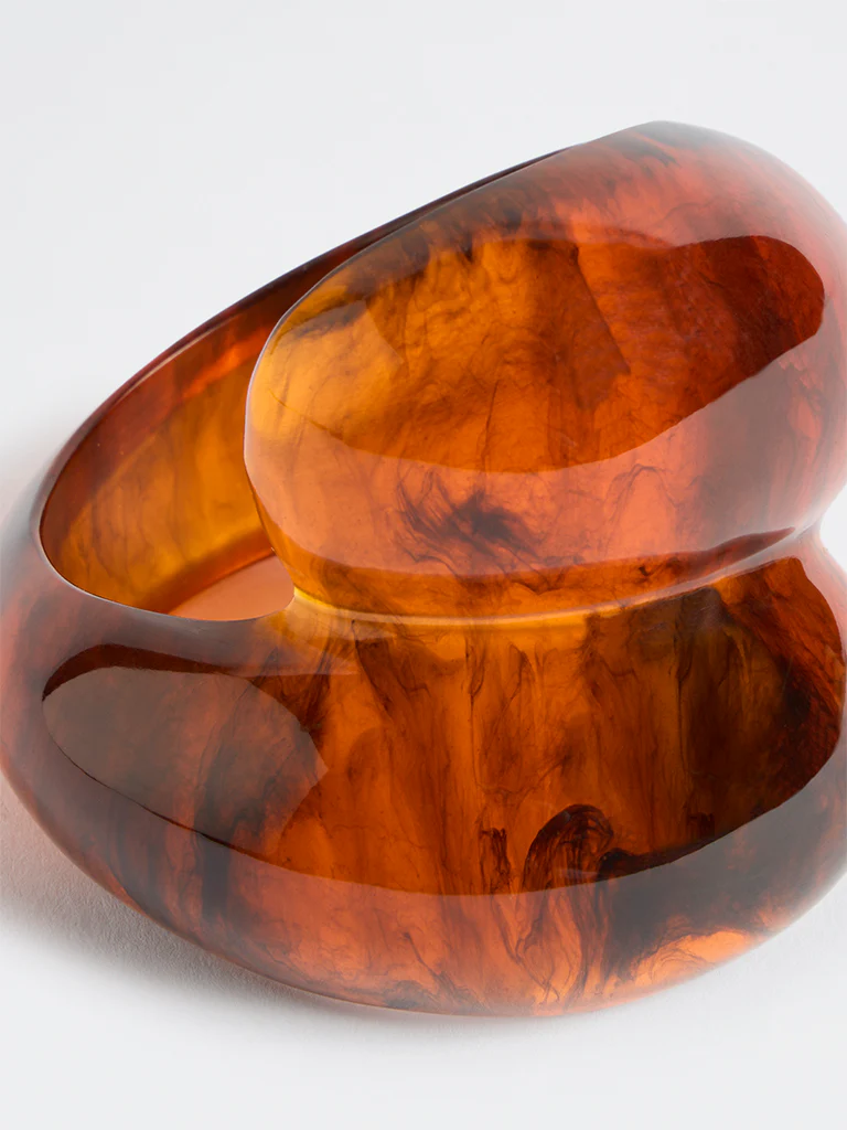 Westside Accessories Amber Chunky Resin Bangle - Image 3