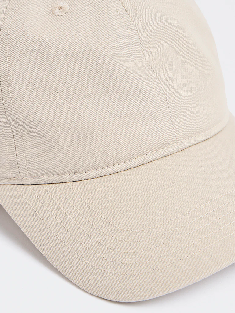 Westside Accessories Beige Cotton Cap - Image 3