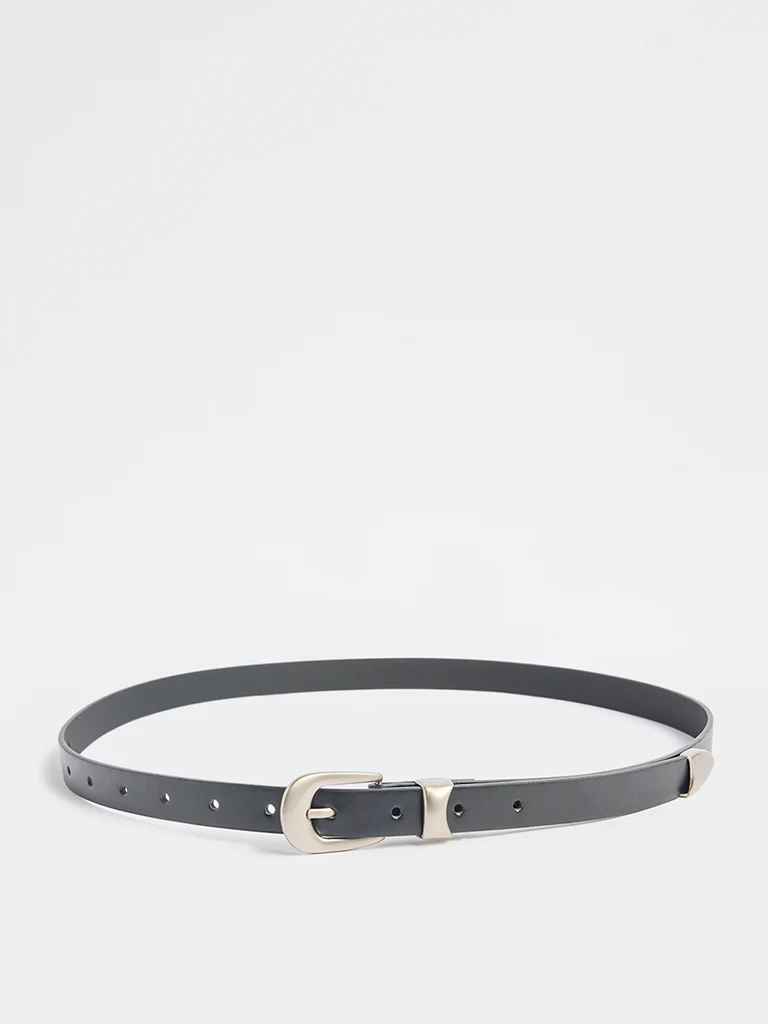 Westside Accessories Black Buckle Keeper Belt - Image 2