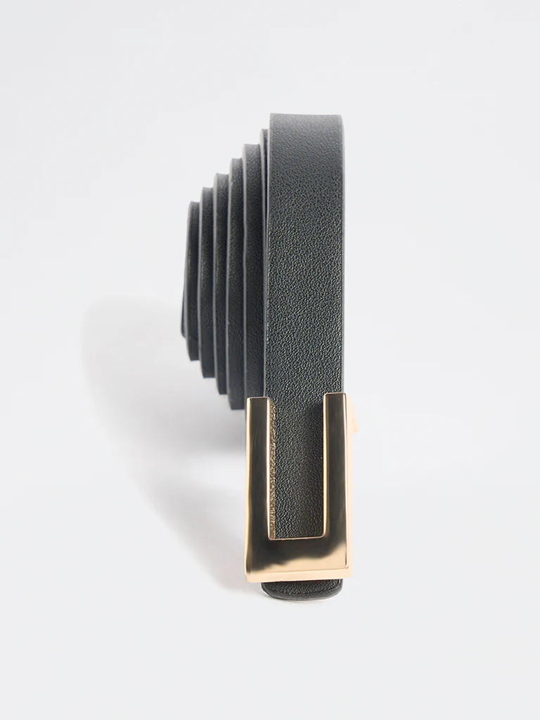 Westside Accessories Black Buckled Belt