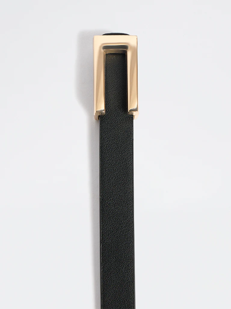 Westside Accessories Black Buckled Belt - Image 3