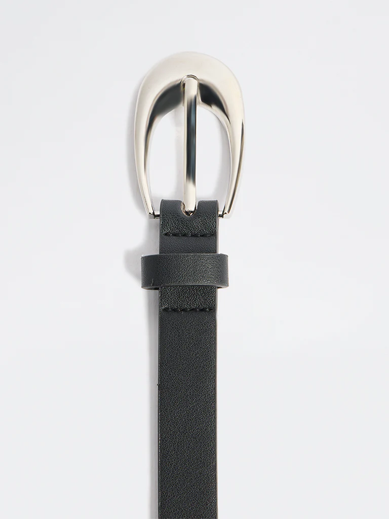 Westside Accessories Black Buckled Belt - Image 3