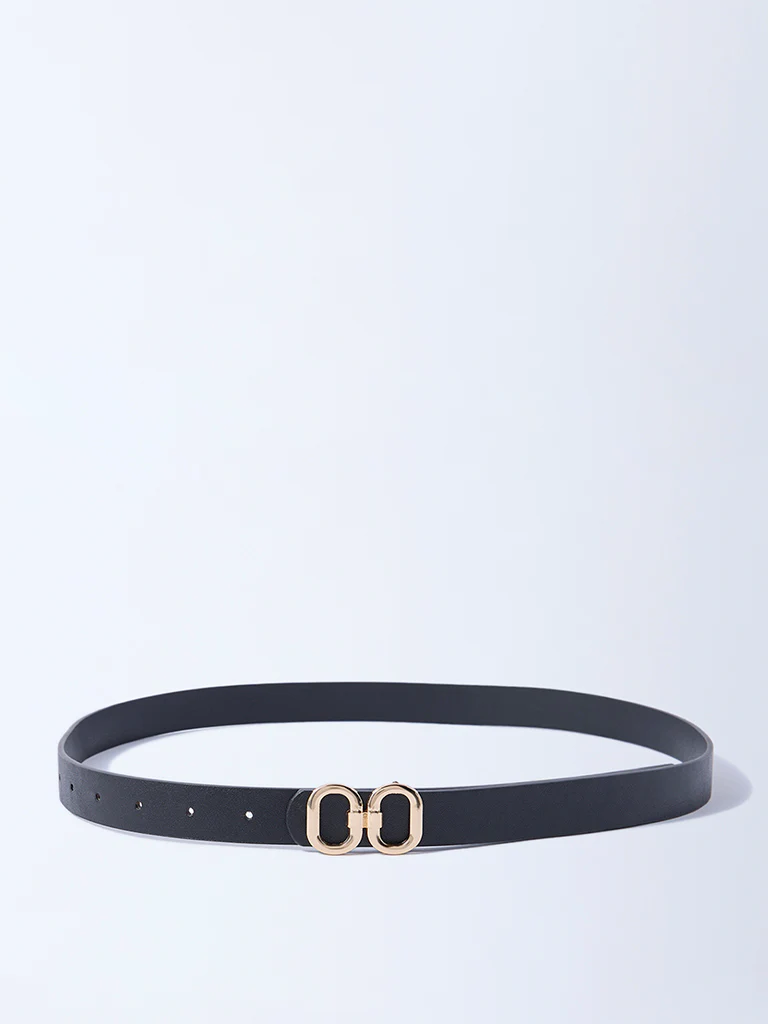 Westside Accessories Black Dual Buckle Belt