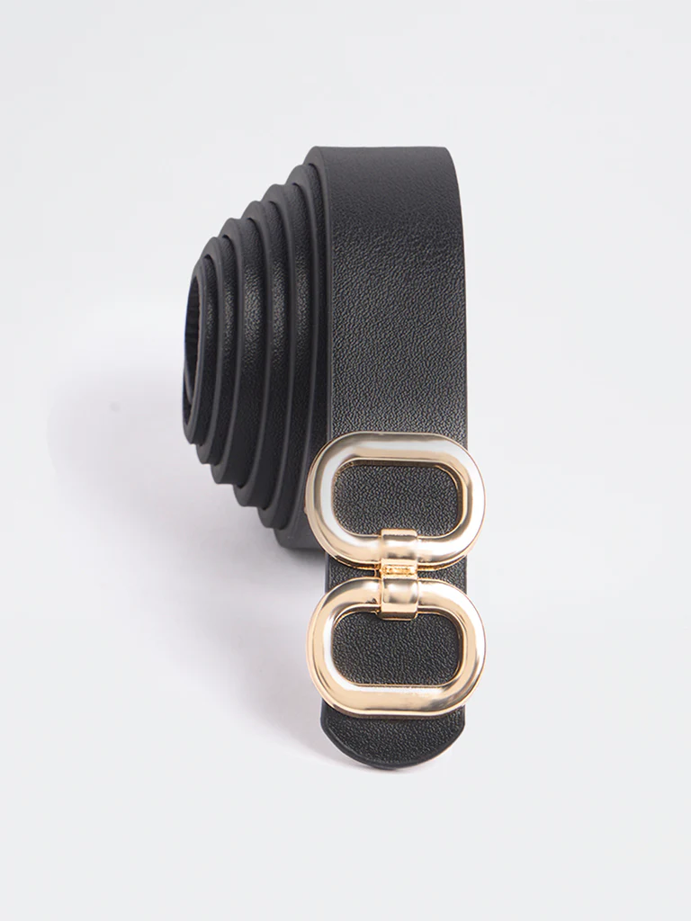 Westside Accessories Black Dual Buckle Belt