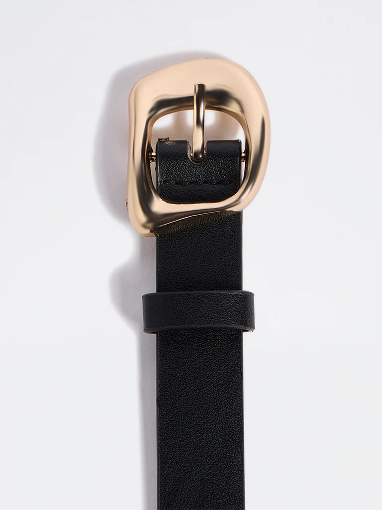 Westside Accessories Black Molten Buckle Belt - Image 3