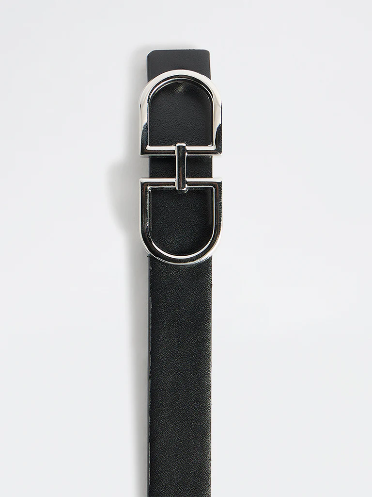 Westside Accessories Black Saddle Buckle Belt - Image 3