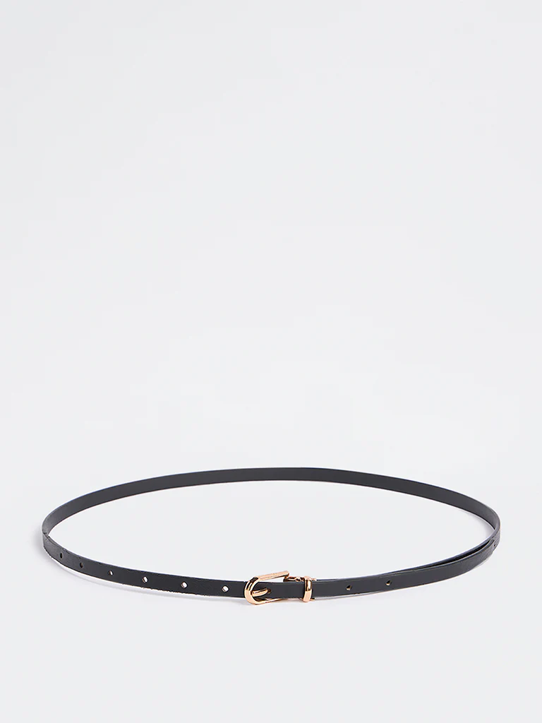 Westside Accessories Black Sleek Buckle Belt - Image 2