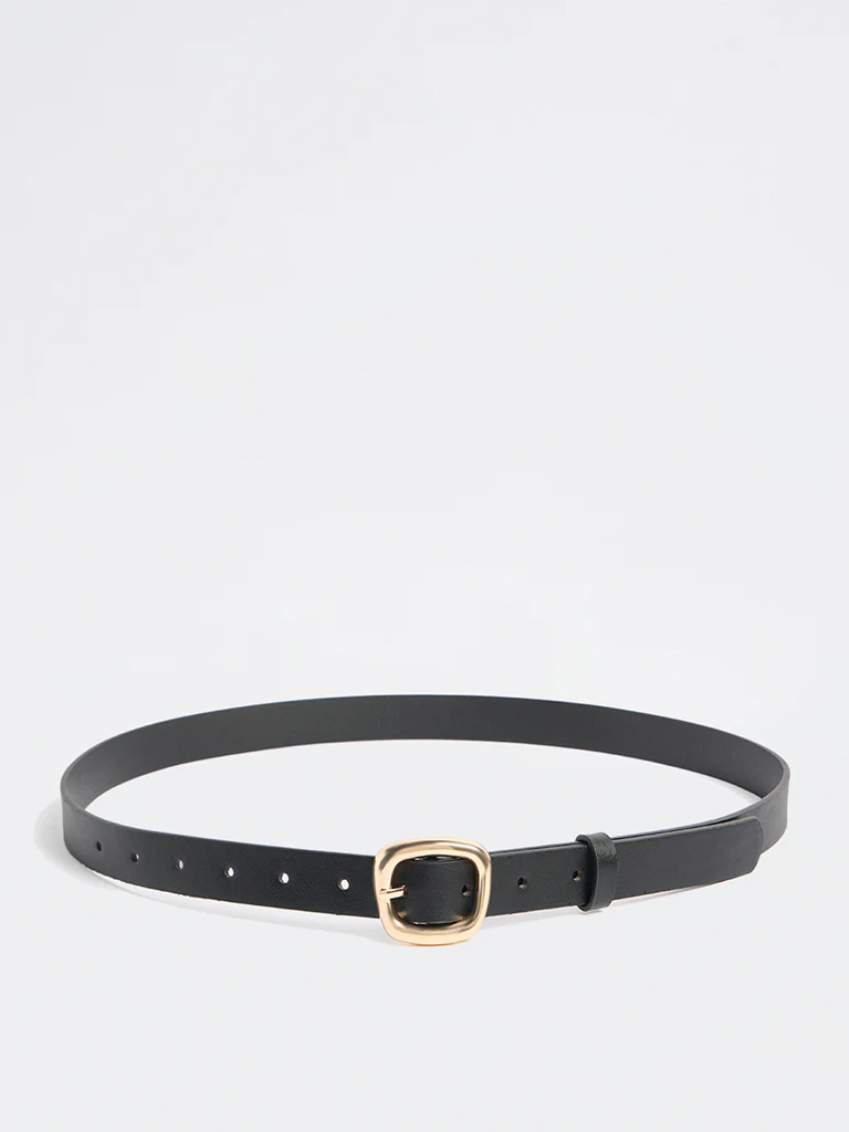 Westside Accessories Black Square Buckle Belt - Image 2