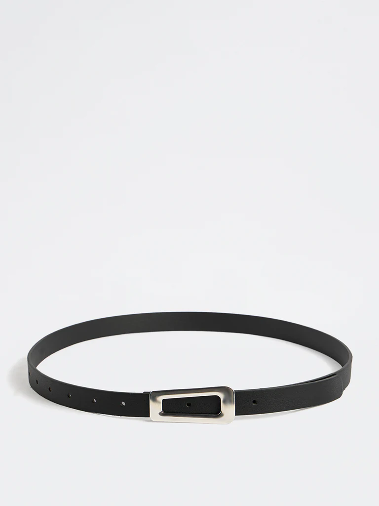 Westside Accessories Black Triangle Buckle Belt - Image 2