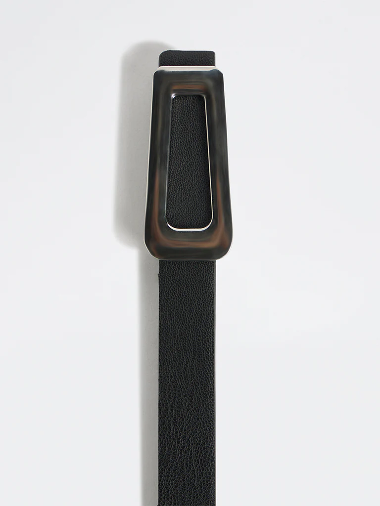 Westside Accessories Black Triangle Buckle Belt - Image 3