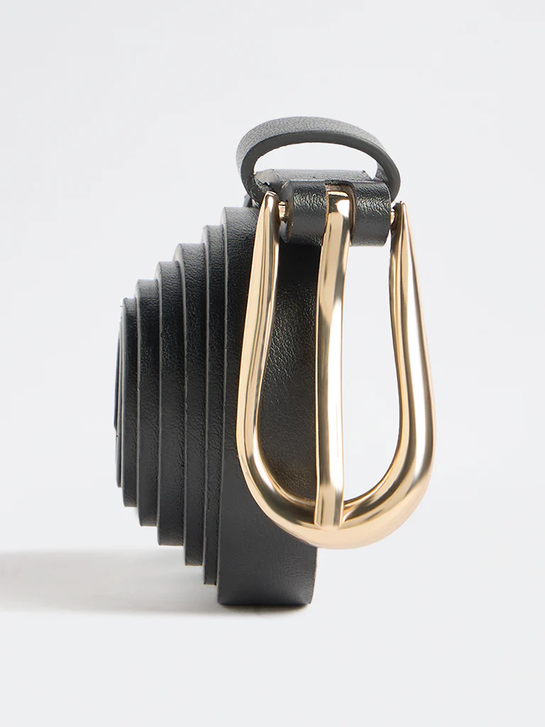 Westside Accessories Black U-Buckle Belt