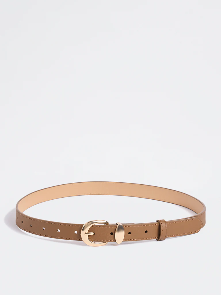 Westside Accessories Brown Buckle Belt - Image 2