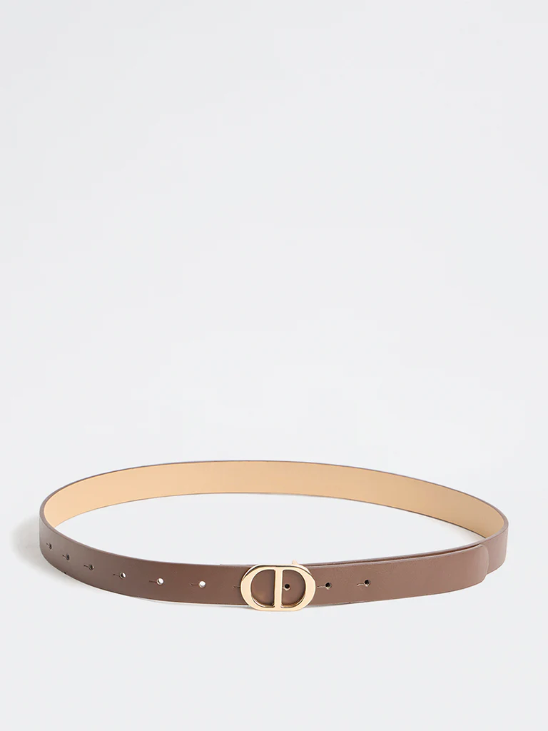 Westside Accessories Brown CD-Buckle Belt - Image 2