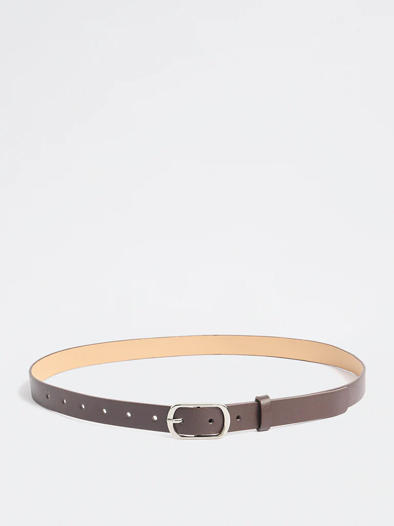 Westside Accessories Dark Brown Buckled Belt - Image 2