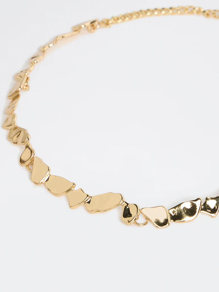 Westside Accessories Gold Abstract Necklace - Image 3