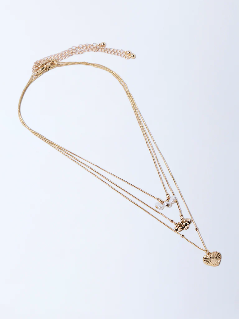 Westside Accessories Gold Assorted Dainty Necklace - Pack of 3 - Image 2