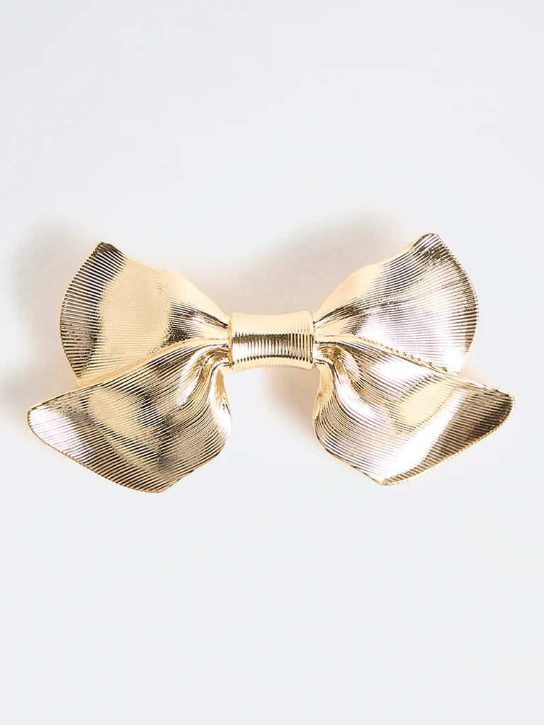 Westside Accessories Gold Bow Clip