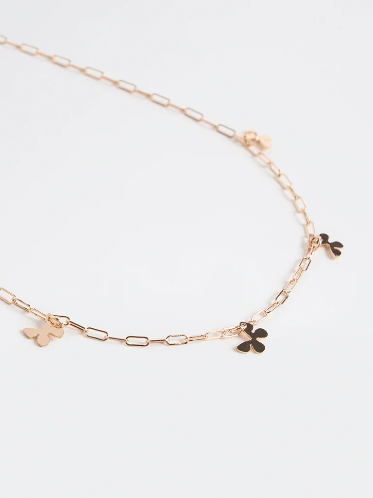 Westside Accessories Gold Butterfly Charm Necklace - Image 3