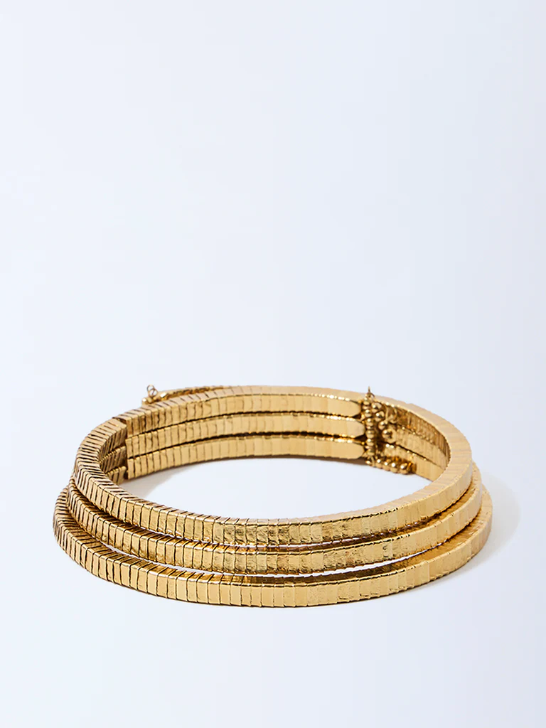 Westside Accessories Gold Choker Statement Necklace