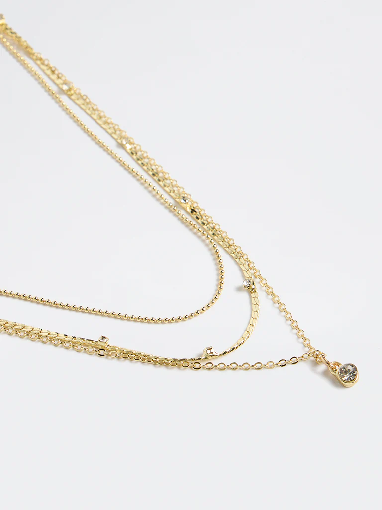 Westside Accessories Gold Dainty Necklaces - Pack of 3 - Image 3