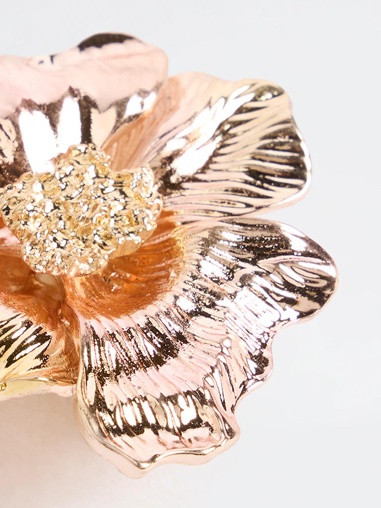 Westside Accessories Gold Flower Brooch - Image 3