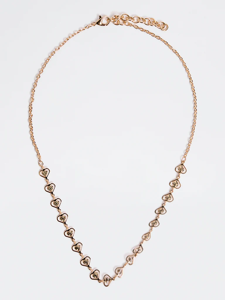 Westside Accessories Gold Heart Design Necklace