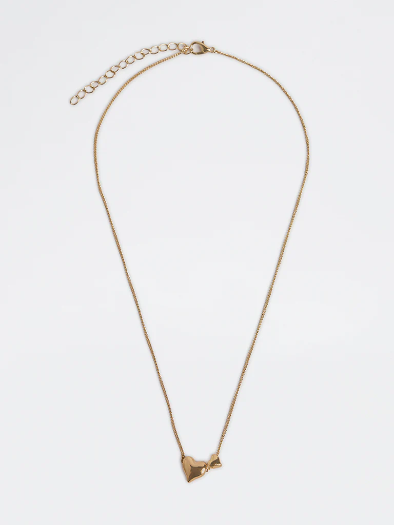 Westside Accessories Gold Heart Pendant Necklace