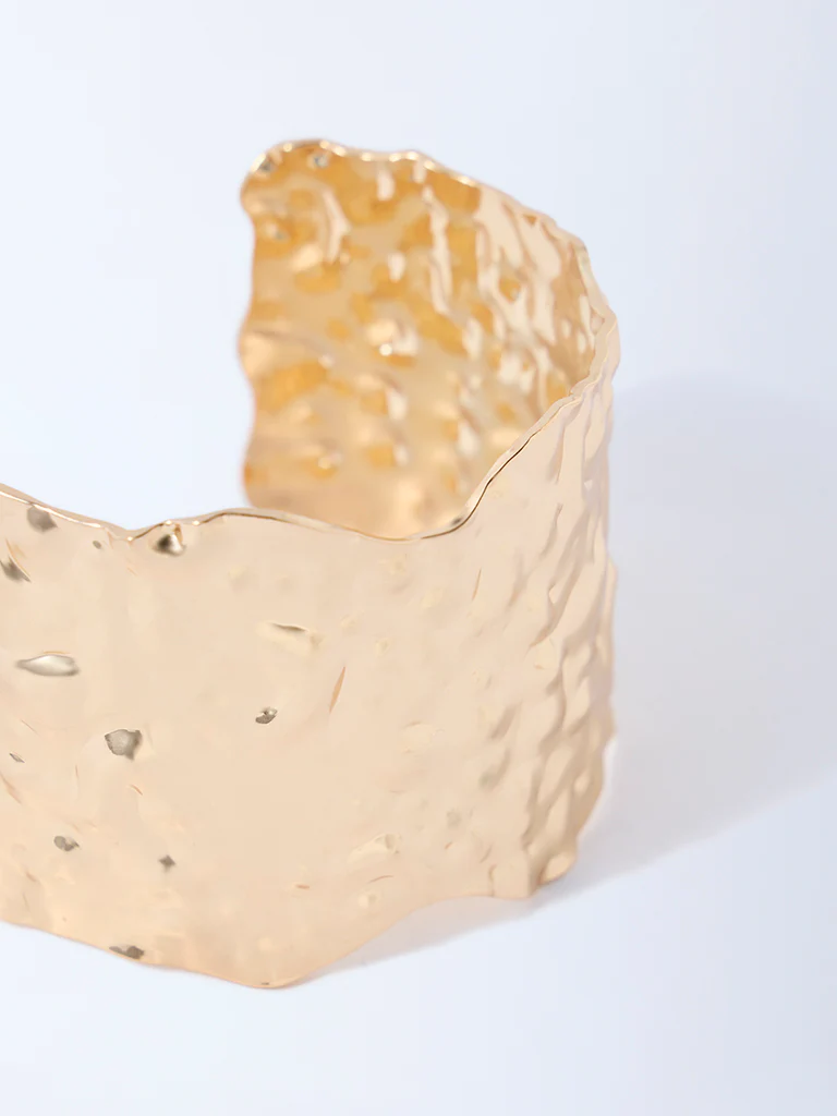 Westside Accessories Gold Molten Statement Bracelet - Image 3