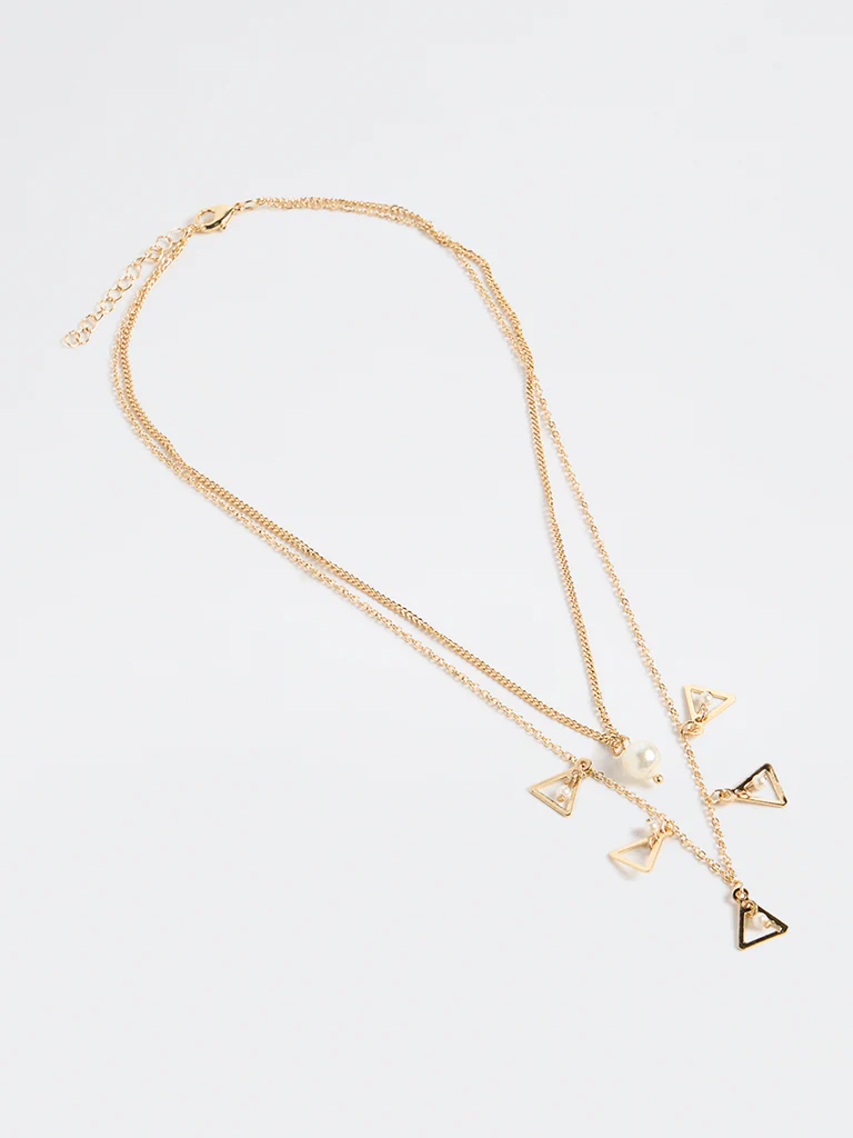 Westside Accessories Gold Multi Charm Layered Necklace - Image 2