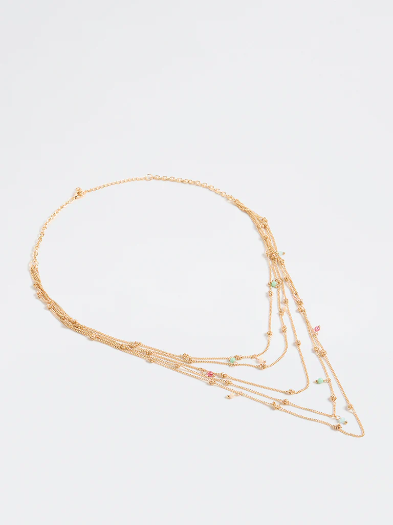 Westside Accessories Gold Multi-Layer Necklace - Image 2