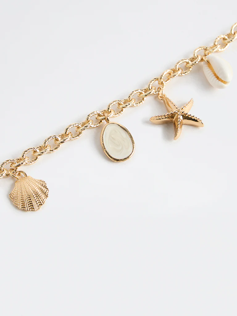 Westside Accessories Gold Sea Charms Bracelet - Image 3