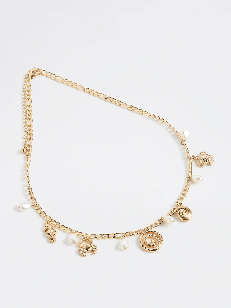 Westside Accessories Gold Sea Charms Necklace - Image 2