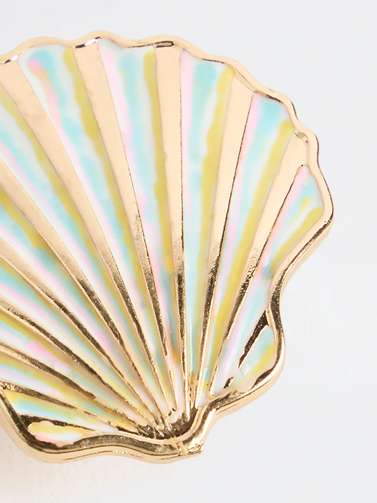 Westside Accessories Gold Shell Brooch - Image 3