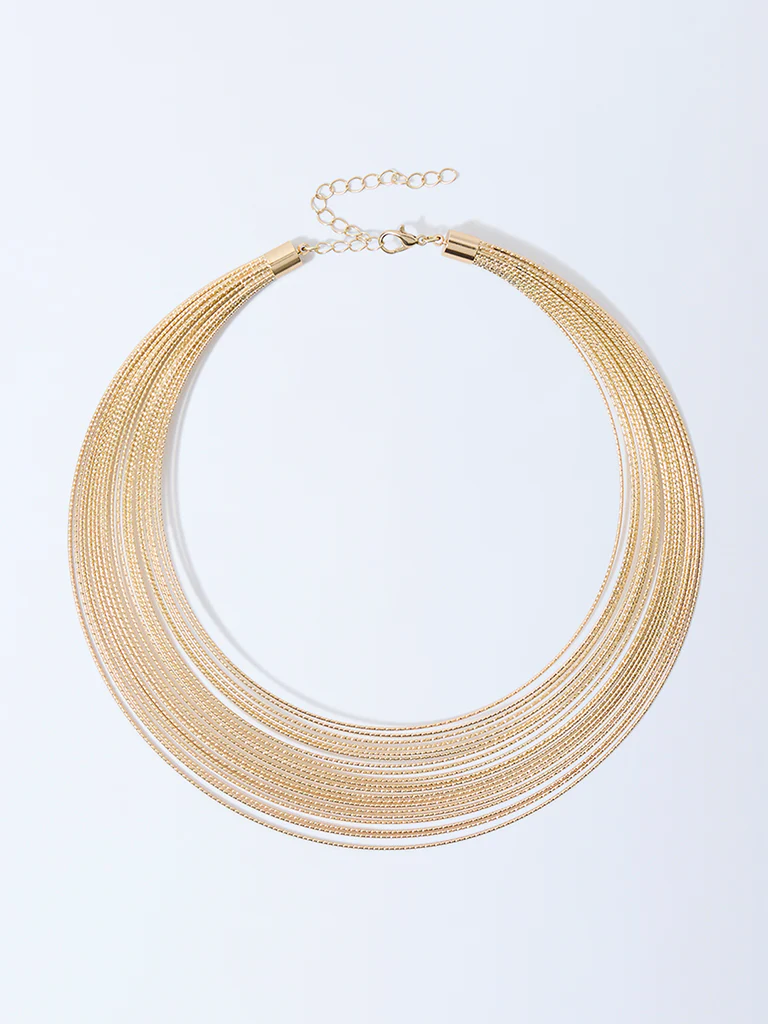 Westside Accessories Gold Statement Collar Necklace