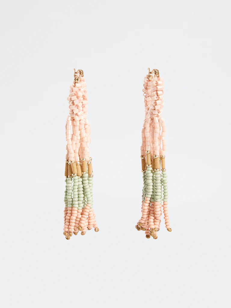 Westside Accessories Multicolour Beaded Dangler Earrings