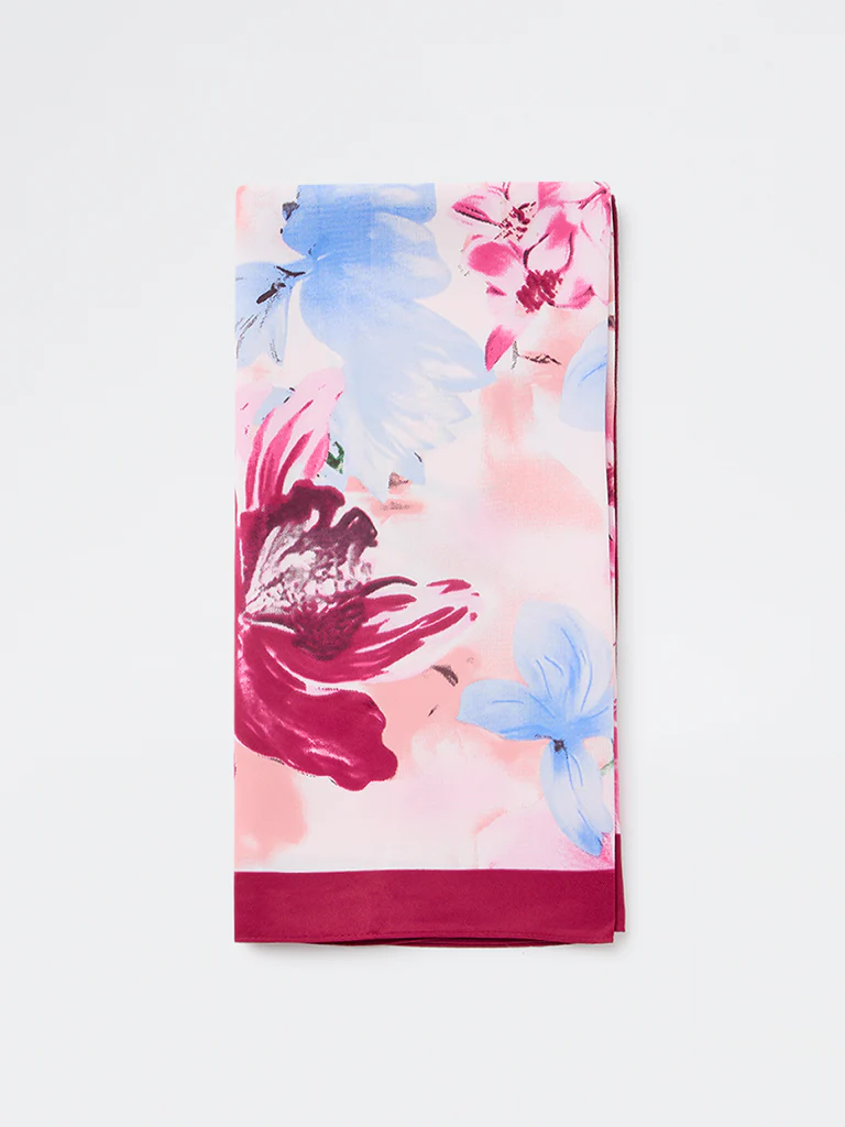 Westside Accessories Multicolour Floral Print Scarf