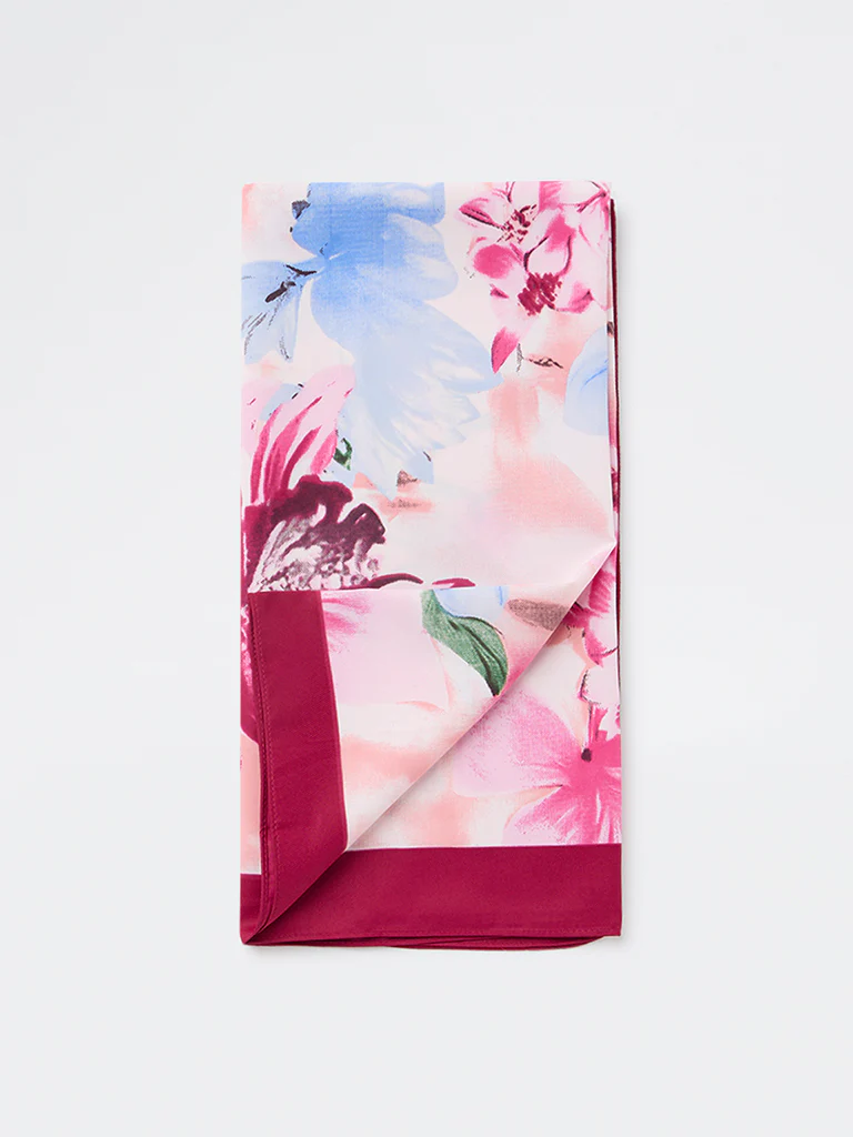 Westside Accessories Multicolour Floral Print Scarf - Image 2