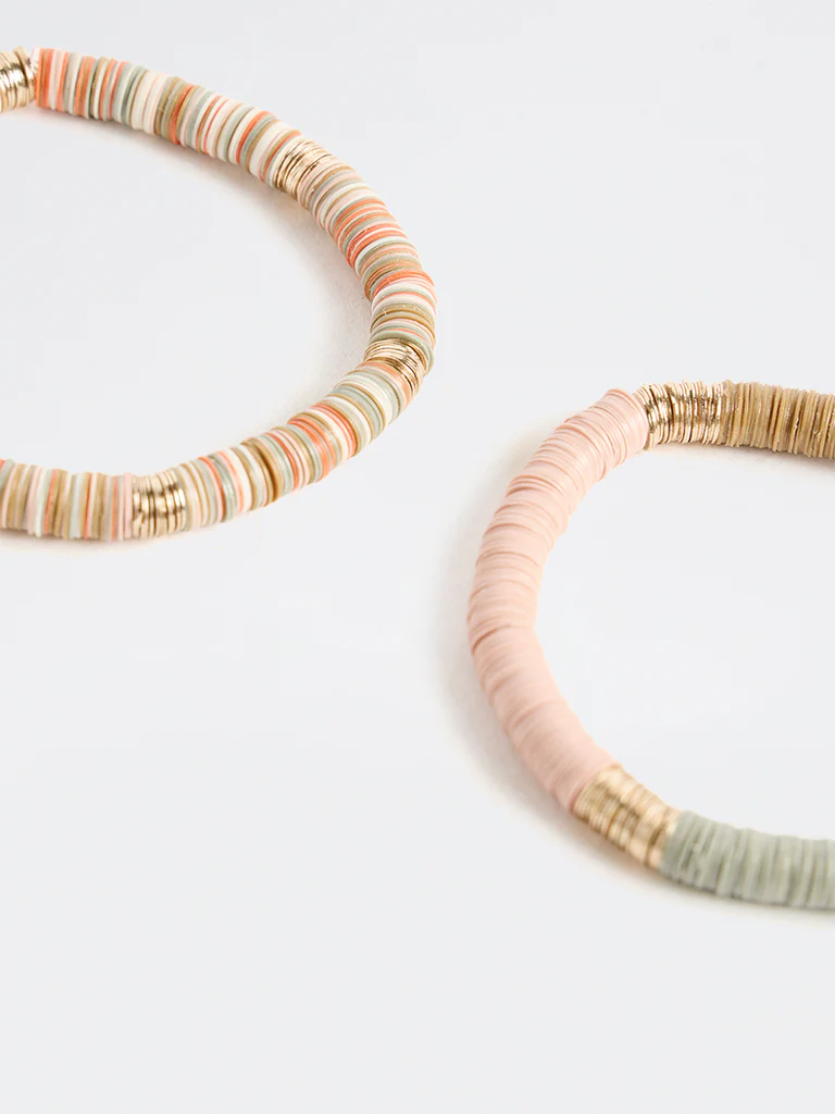 Westside Accessories Multicoloured Beaded Elastic Bracelets - Image 3