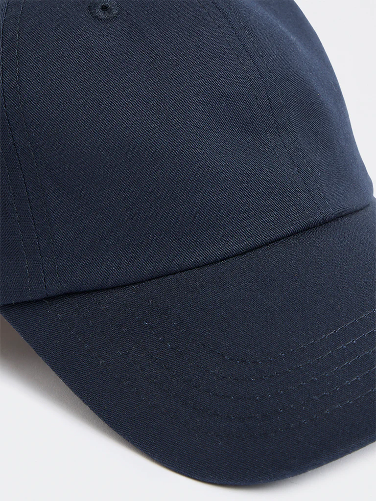 Westside Accessories Navy Cotton Cap - Image 3