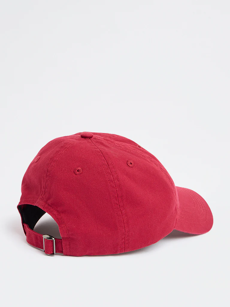 Westside Accessories Red Cotton Cap - Image 2