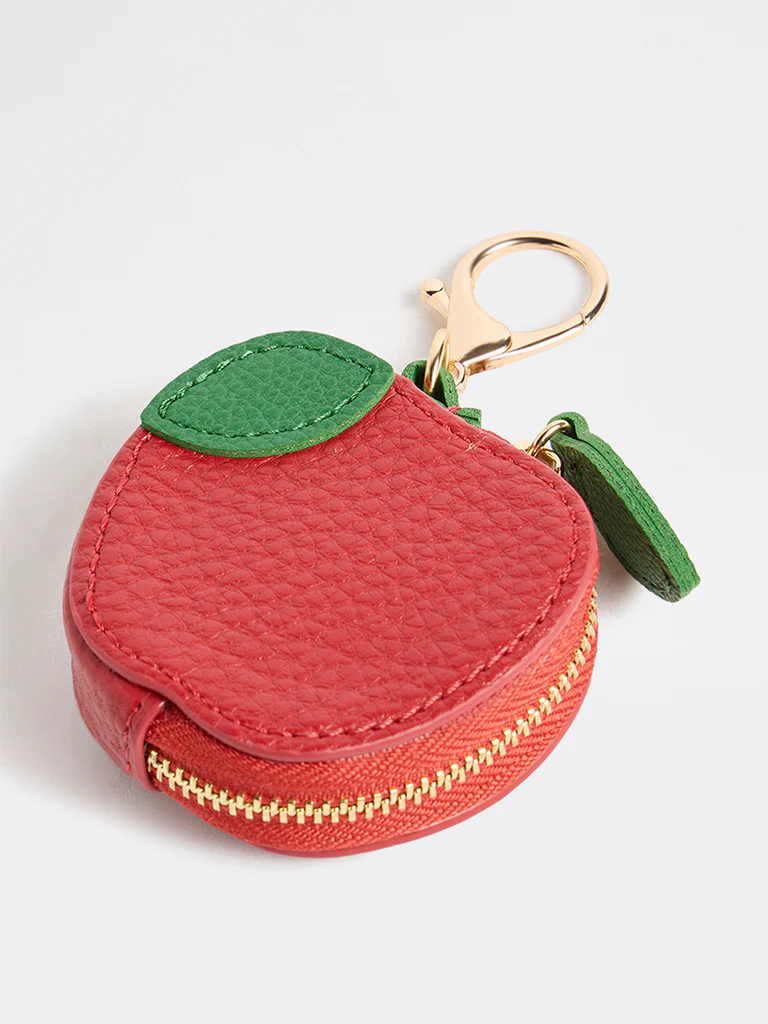 Westside Accessories Red Textured Apple Bag Charm - Image 2