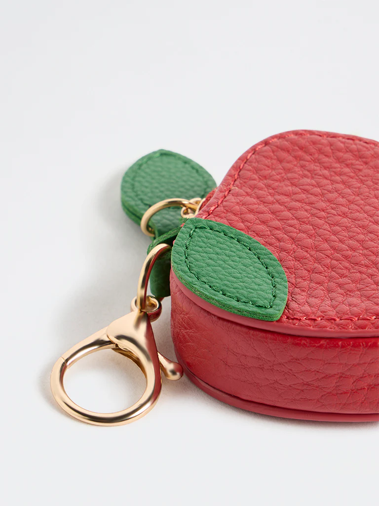 Westside Accessories Red Textured Apple Bag Charm - Image 3