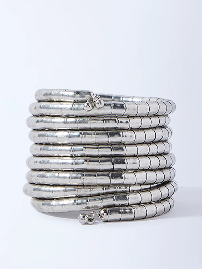 Westside Accessories Silver Coiled Bracelet