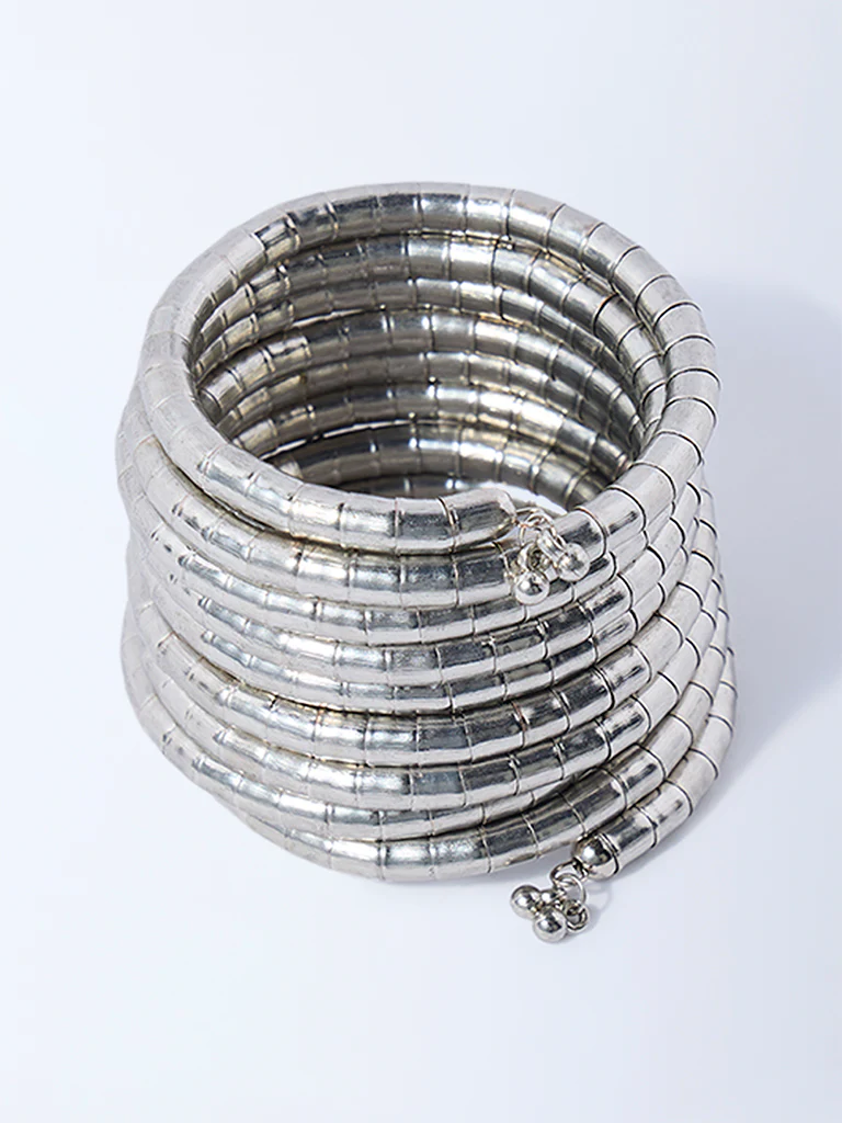 Westside Accessories Silver Coiled Bracelet - Image 2