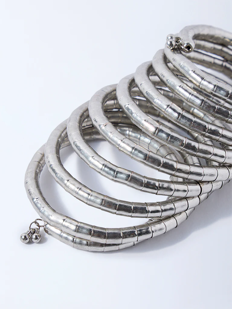 Westside Accessories Silver Coiled Bracelet - Image 3