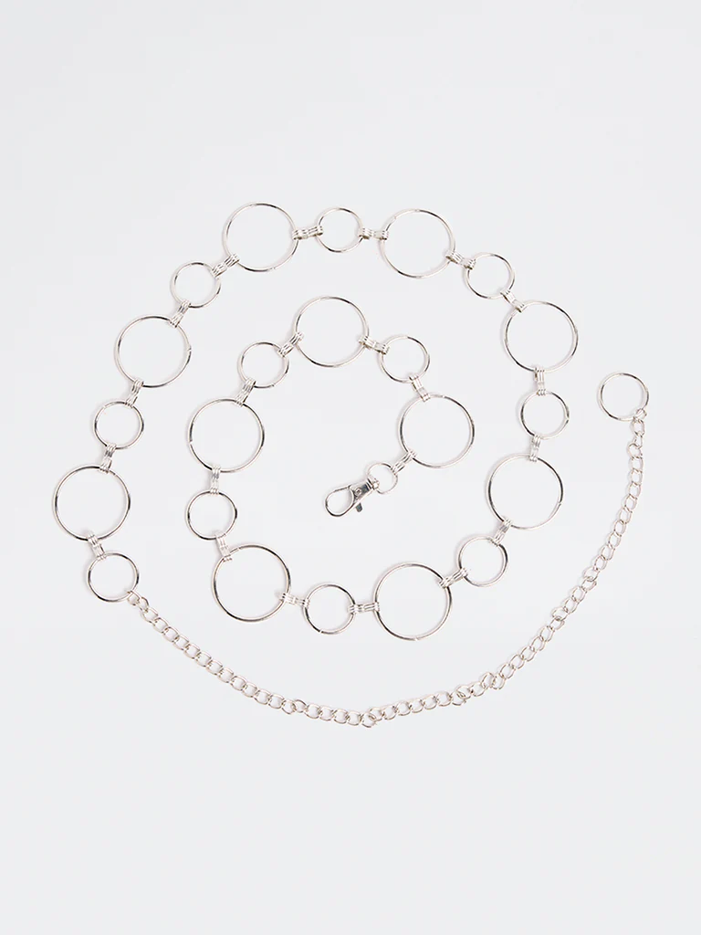 Westside Accessories Silver Link Chain Belt - Image 2