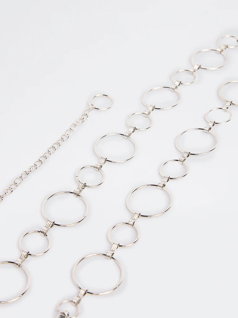 Westside Accessories Silver Link Chain Belt - Image 3