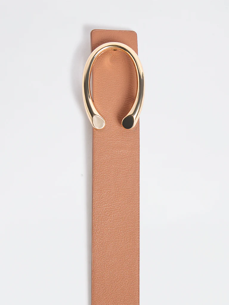 Westside Accessories Tan C-Buckle Belt - Image 3